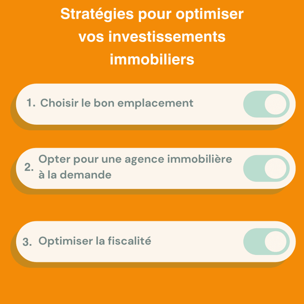 Stratégies pour optimiser vos investissements immobiliers