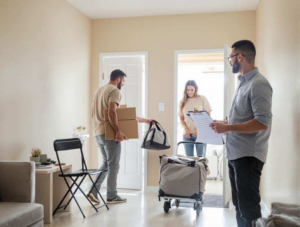État des lieux entrée sortie en même temps